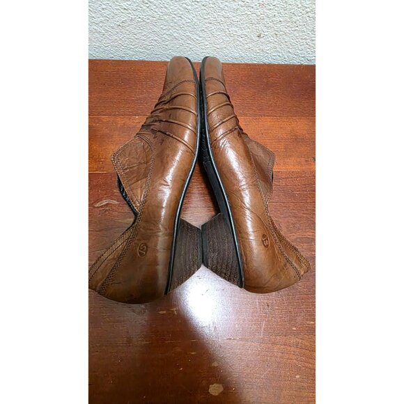 Josef Seibel Women's Slip-On Brown Leather Tina Pump Booties Size 39 EU/8.5 US - Picture 5 of 9